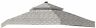 Lcm1192dambei Garden Winds Standard Damask Beige Replacement Canopy For 0717964069164