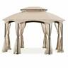Lcm1397b Replacement Canopy For The Manhattan Oval Gazebo Standard Beige
