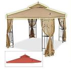 Lcm449tc-rs Garden Winds Replacement Canopy For Home Depots Arrow Gazebo Rip