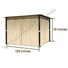 Lcm588b Garden Winds Universal Gazebo Privacy Curtain Set 717964058809