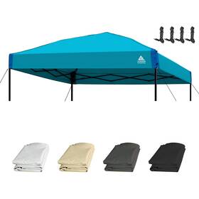 Leader Accessories 841432162368 Deluxe Replacement Canopy Top For 10 X Straight Frame With Air Vent