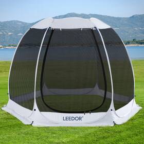 Leedor 304369480900 10ftx10ft Pop Up Screen House Tent With Netting 1-person Setup Gazebo I