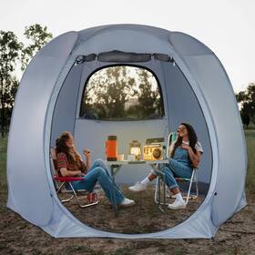 Leedor 9220g6 Screened Camping Tent 10x10ft Pop Up Design 4-6 Person Weatherproof Screen