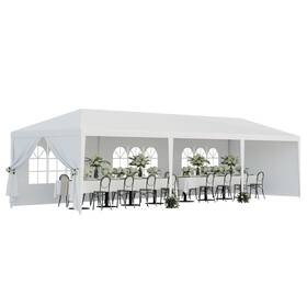 Lemy 712195499995 10x30 Party Tent Outdoor Wedding Camping Canopy Heavy Duty Gazebo With Remova