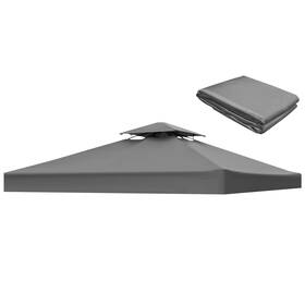 300d Lihtsofty 949552453466 10x10ft Pop Up Canopy Replacement Top Cover Double Tier Waterproof Canop