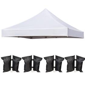 3-db-bai Liujiayi Pop Up Canopy Replacement Top 10x10 Heavy Duty 500d Uv Protection Waterproof