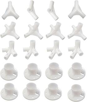 Lobergel 313096764771 20pcs White Tent Replacement Spare Parts Canopy Fitting