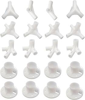 10ftx30 Lobergel 744110315349 20pcs White Tent Replacement Spare Parts Canopy Fitting For