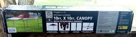 153-381-24s Logo Brands Ncaa Indiana University Hoosiers Steel Frame 10ftx10ft Canopy W Awning