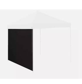 Logobrand 806293660453 New 10x10 Straight Leg Canopy Side Wall Durable Polyester - Black
