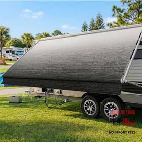 Luvioro 6689f76 Rv Awning Fabric Replacement 10ft 9ft2 Inch 19.5oz Heavy-duty Camper