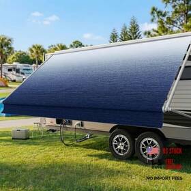 15ft2 Luvioro 786188156639 Rv Awning Fabric Replacement 16ft Inch 19.5oz Heavy-duty Camper