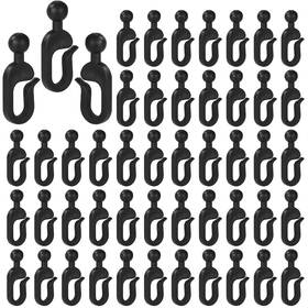1056756 Lyreh 50pcs Plastic Hooks For Gazebo Curtains Invisible Curtain Track Ou