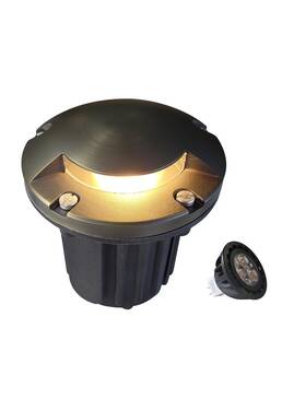 Mlr-g05 Malory Low Voltage Landscape Well Lights 5 H 12v Brass Top