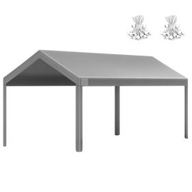 Me181912gy Mars Explo 10x20 Ft Heavy Duty Carport Canopy Cover Durable Waterproof Garage Shelter T