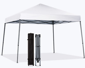 Mastercanopy Portable Pop Up Canopy Tent Beach With Large Base 8x8 White