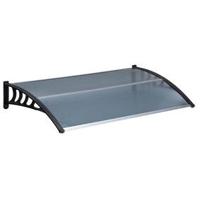 Mcra-jtaw15b-yh Matico 58.5 Inch Outdoor Clear Door Awning Patio Window Cover Polycarbonate Rain And Snow