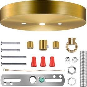 Z-bs-6 Mayomajo 6 Inches Light Canopy Kit With Heavy Duty Replacement Ceiling Cover Plate And Moun