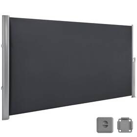 6055-4744 Mcombo 78 Inch X138 Aluminum Patio Retractable Side Awning Fully Assembled Waterproof S