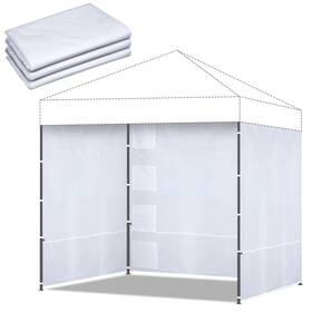 Fen-mindsoft-8 Mindsoft 3 Pcs Sidewall For 10x10 Canopy Frame Sunshade With Storage Net Bag
