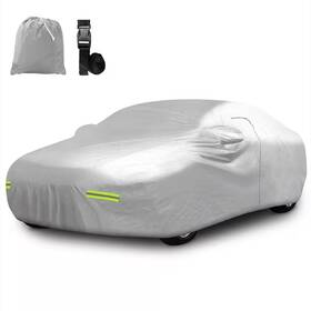 Mockins 313052621612 190 Inch X 75 60 Water Resistant Car Cover With Zipper Opening - 190t S