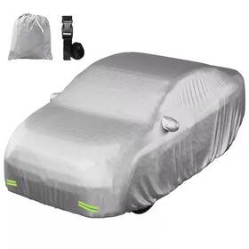 Mockins 711181557282 185 Inch X 70 60 Water Resistant Car Cover - 190t Silver Polyester Sm