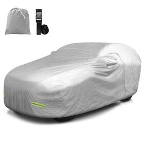 Ma-65 Mockins Suv Car Cover Waterproof Outdoor Dust Snow Sun Protection Zipper Door Silver
