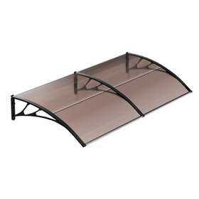Monibloom 840256418514 Awning For Patio 95 Inch X39 Door Window Canopy Polycarbonate Cover