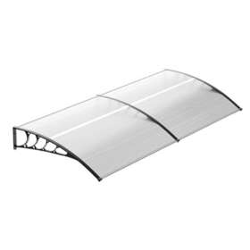 Monibloom 840256418552 Window Awning Door Canopy 95 Inch X35 Polycarbonate Co