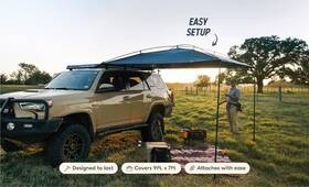 Moonshade 850015271007 Portable Vehicle Awning Large 9ft X 7ft Shade Coverage Lightweight