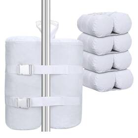 Wcs-320 Mophoexii Extra Large 320 Lbs White Canopy Sandbags Weight Bags For Pop Up Tent