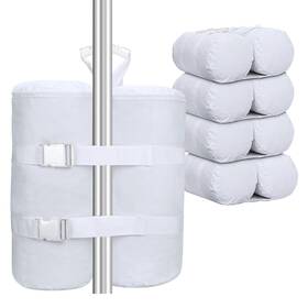 Wsb-240 Mophoexii Extra Large 240 Lbs White Canopy Sandbags Weight Bags For Pop Up Tent
