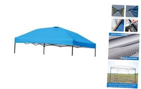 Moqi-1101-2-vents-150d Moqi 10x10ft Canopy Replacement Top Cover With 2 Air Vents Silver Coated