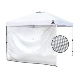 Ocsm001-esso Mordenape Mesh Sidewall For 10x10 Pop Up Canopy - Straight Leg Commercial Grade Black