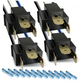 Mosley Technology Inc Mosmsh44p H9003 Hb2 Wiring Harness Male Socket Heavy Duty 1awg Plug For Led Replacement 4
