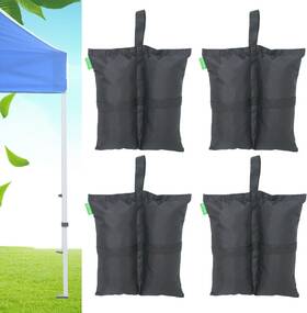 Moyiza 717777058638 Canopy Weights Bags - Set Of 4 Sandbags For Securing Tents Gazebos And Backdro