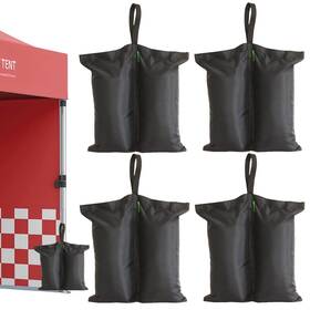 M120 Moyiza 717777058645 4-pack Sand Bags For Canopy Tent Weights 14 Inch X15 Heavy Duty - 120lb Capacity