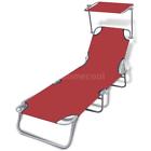 Mpq1421495916503tz Outdoor Foldable Sun Lounger With Canopy Red