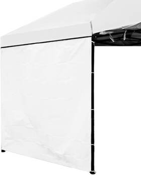 Mqoutdoor 445045483440 10x10 Canopy Sidewalls Tent Side Walls With Tie Rope Only 1 Piece Pure White