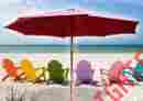 Ms-9ft-woodenumbrella-burgundy Mtn Gearsmith New 9 Ft Outdoor Patio Market Wooden Wood Umbrella Yard Beach Shade Burgundy 632181734957