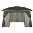 Ms15-301-004-11 Mainstays Gazebo 10 X 13 Canopy Shade Cover Awning Poolside Patio With Netting