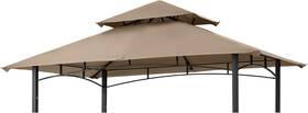 L-gg001pst-f Mstercanopy 726084788190 Mastercanopy Grill Gazebo Replacement Canopy Top For Model Beige