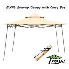 Myal-006-gazebo-beige Myal Canopy Patio Outdoor Easy Up Gazebo Beige 768430910046