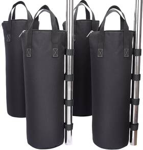 Nadrocene 726084114173 140 Lbs Zipper Top Sand Bags For Canopy Legs Without Weight