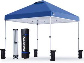 Nahzura 705353440175 Nazhura 10ft X Pop Up Canopy Tent With Sand Weight Bag Freestanding Sun Shel