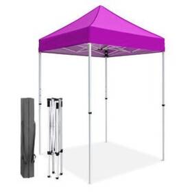 New Home Era 602772655879 5ftx5ft Pop-up Canopy Tent With White Frame - Heavy-duty Outdoor Portable