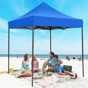 New Home Era 602772655916 6.5ftx6.5ft Feet Pop-up Canopy Tent With White Frame - Heavy-duty Outdoor