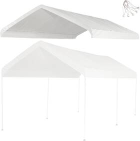 New Yard 850057154917 10x20 Ft Carport Replacement Canopy Cover - Heavy-duty Waterproof Tarp With Uv P