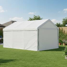 Nyfcrcwe1020ap New Yard 10x20 Ft Carport Enclosure Kit Waterproof Uv Sidewalls No Frame Or Canopy