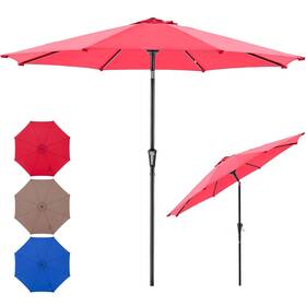 9ftrd Newbulig Patio Umbrella Outdoor Table Umbrellas With Push Button Tilt And Cr